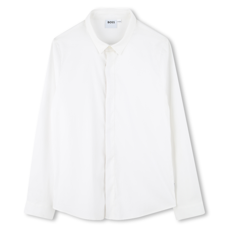 Camisa cintada em popelina BOSS 
                        BOY