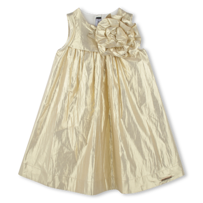Vestido cerim&oacute;nia com folhos KARL LAGERFELD KIDS GIRL