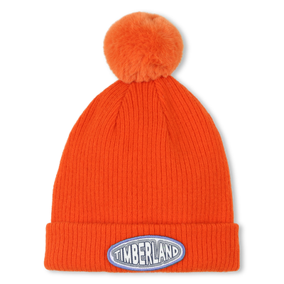 Chapéu de malha com pompom de lã TIMBERLAND BOY