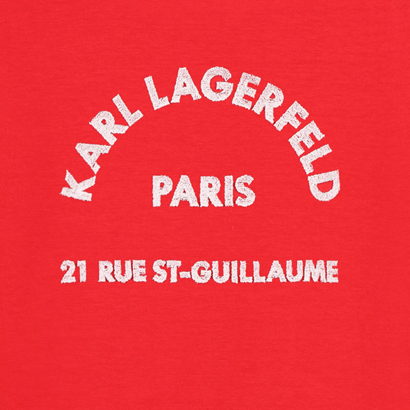 Vestido de manga comprida KARL LAGERFELD KIDS 
                    GIRL