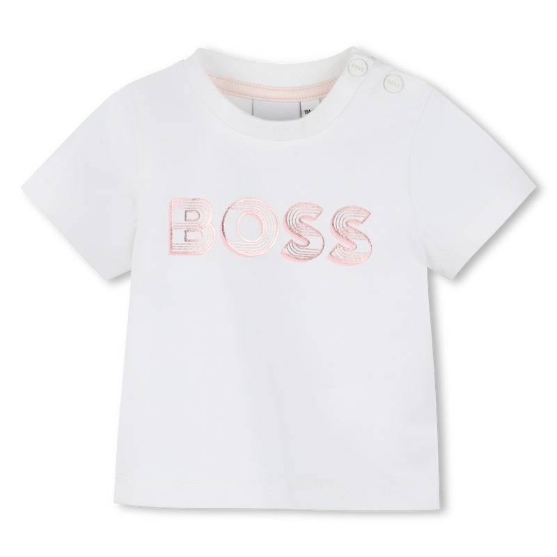 T-shirt estampado brilhante BOSS 
                        GIRL