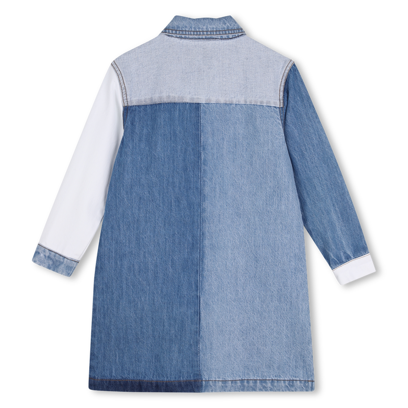 Vestido em denim KIDS AROUND 
                        GIRL