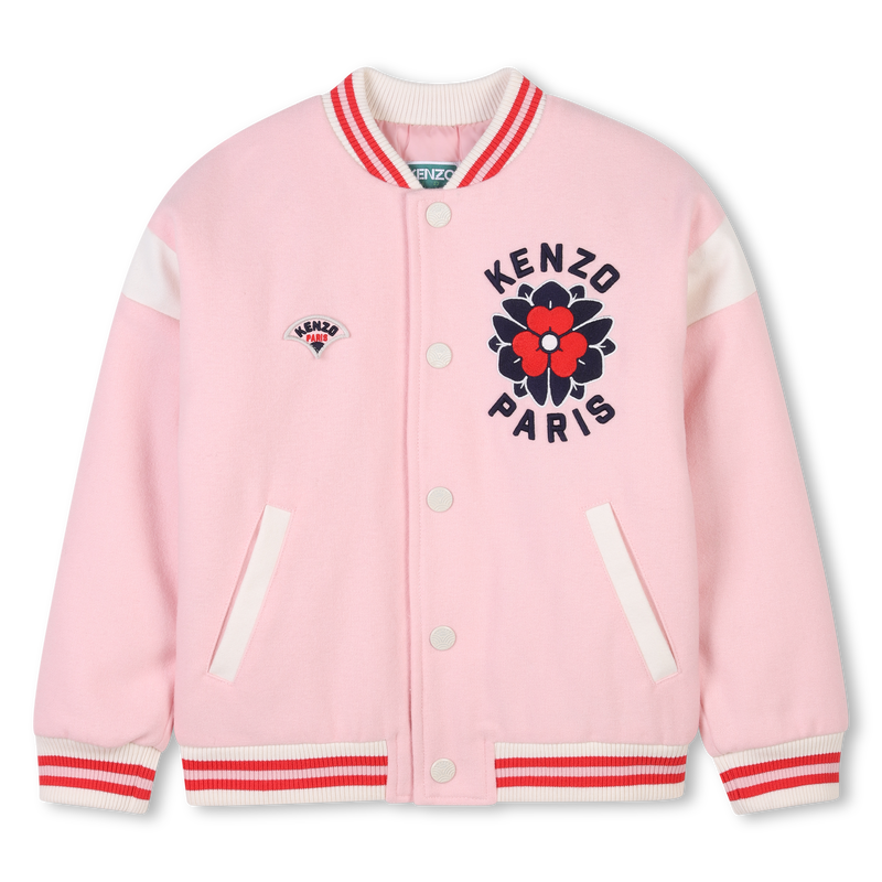 Blus&atilde;o de l&atilde; bordado KENZO KIDS 
                        MENINA