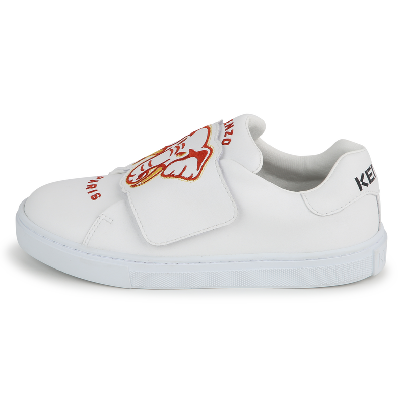 Ténis em pele com velcro KENZO KIDS 
                    UNISEX
