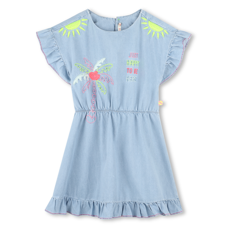 Vestido de ganga com bordados BILLIEBLUSH 
                        GIRL