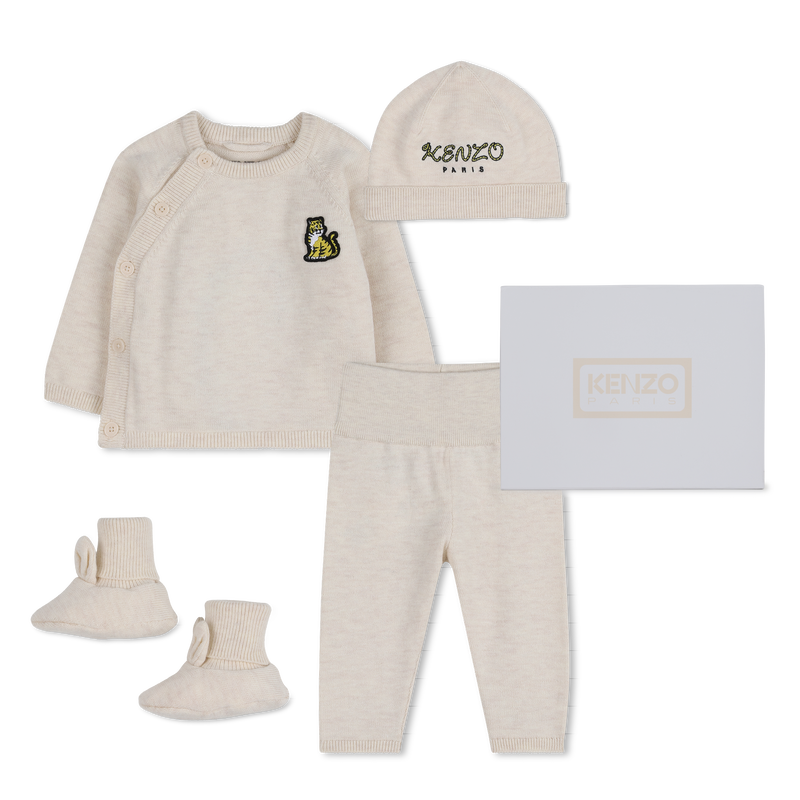 CONJUNTO DE CAMISOLAS, CAL&Ccedil;AS E CHAP&Eacute;US KENZO KIDS 
                        UNISEX