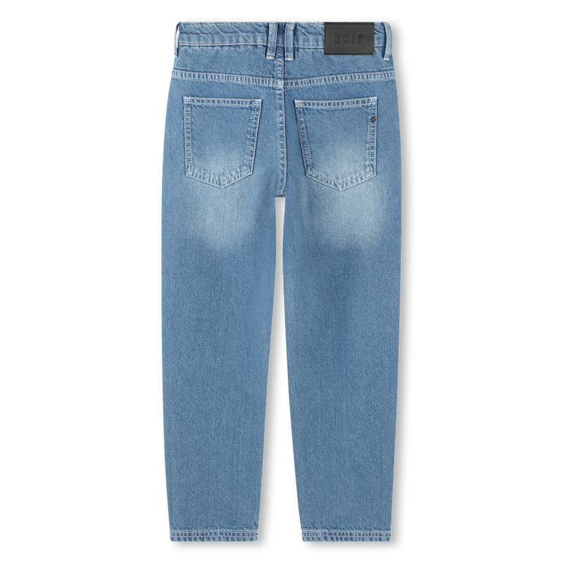 Wide-leg 5-pocket cotton jeans BOSS 
                    BOY