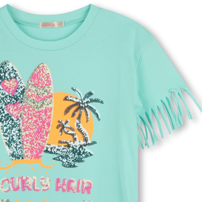 Vestido reto com franjas BILLIEBLUSH 
                        GIRL