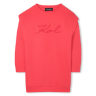 Vestido de manga comprida KARL LAGERFELD KIDS 
                    GIRL