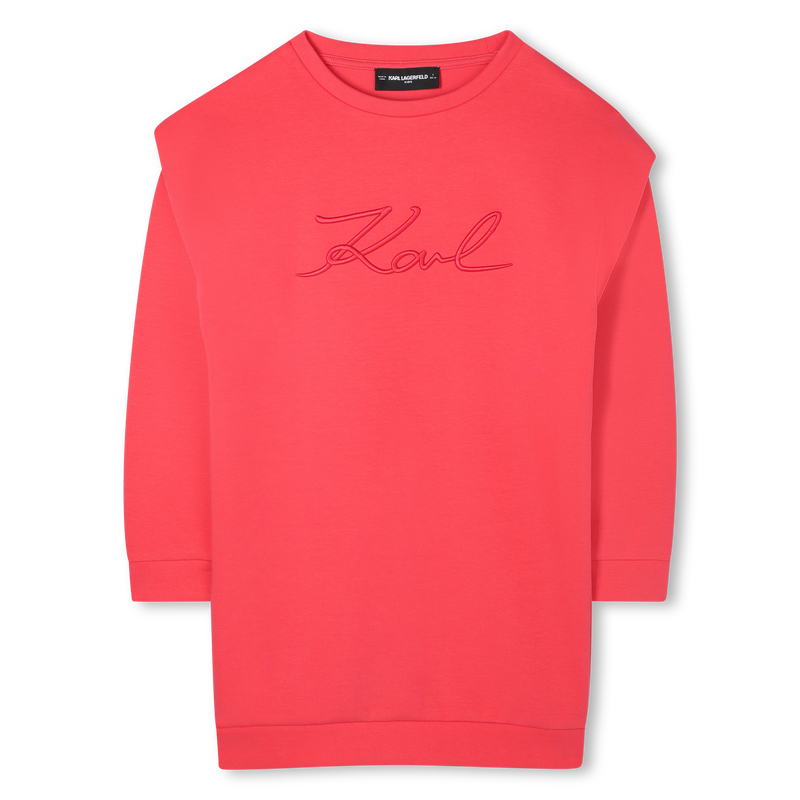 Vestido de manga comprida KARL LAGERFELD KIDS 
                        GIRL