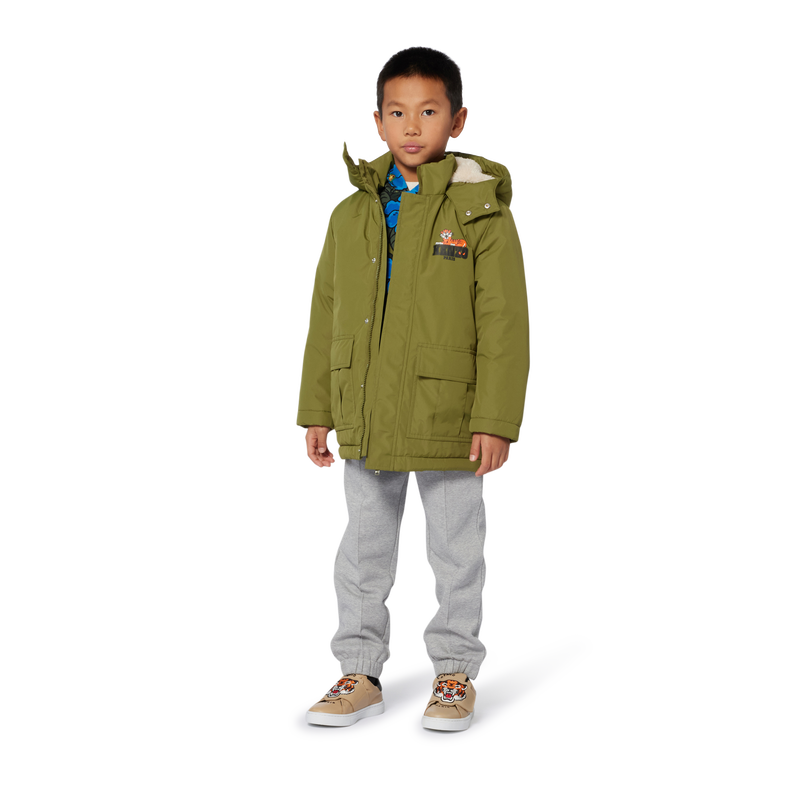 Parka com capuz KENZO KIDS 
                    BOY