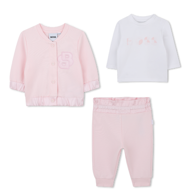 Conjunto de calças, cardigã e camiseta BOSS GIRL
