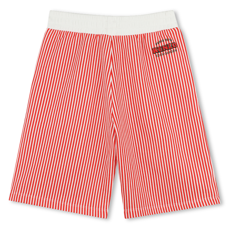 Bermudas de algod&atilde;o &agrave;s riscas KENZO KIDS 
                        BOY