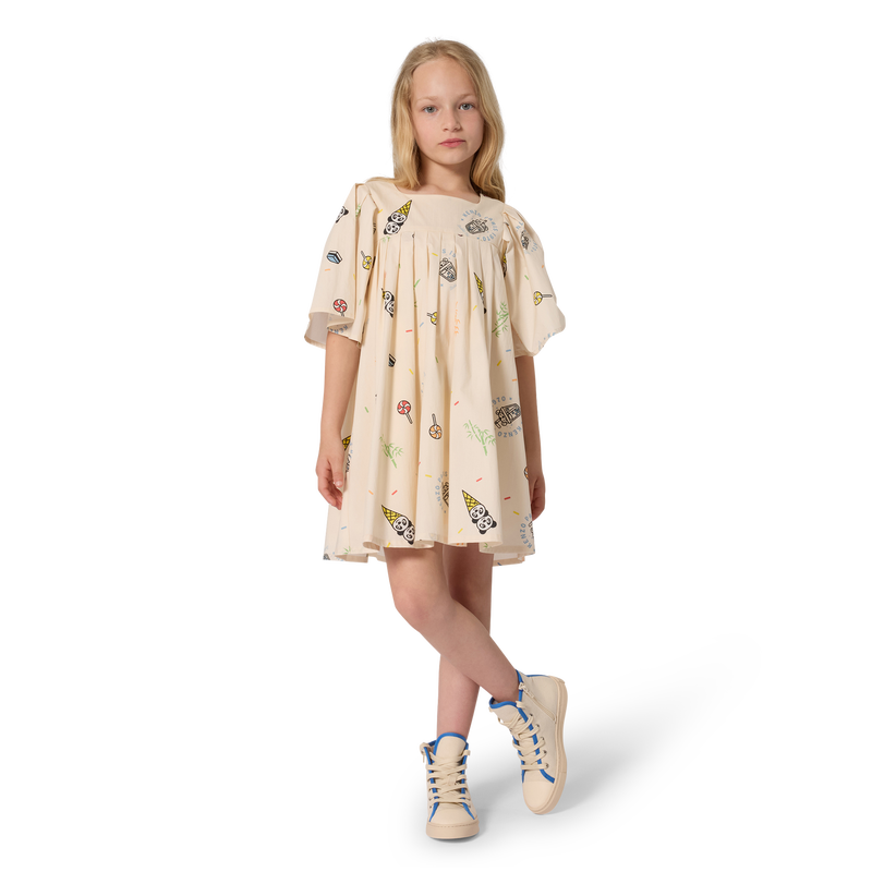 VESTIDO POPLIN KENZO KIDS 
                        GIRL