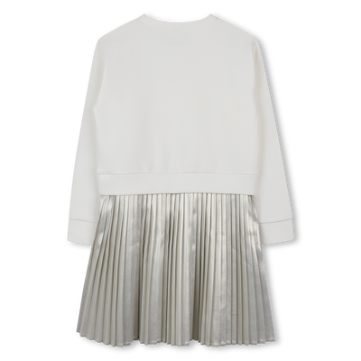 Vestido bimaterial de manga comprida MICHAEL KORS GIRL