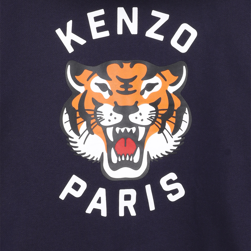 Cardig&atilde; de jogging em molet&atilde;o KENZO KIDS 
                        BOY