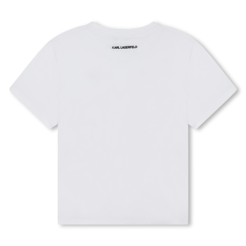 T-shirt logótipo lantejoulas KARL LAGERFELD KIDS 
                    GIRL