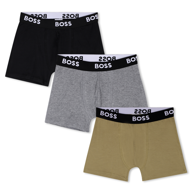 CONJUNTO DE 3 BOXERS BOSS 
                        BOY