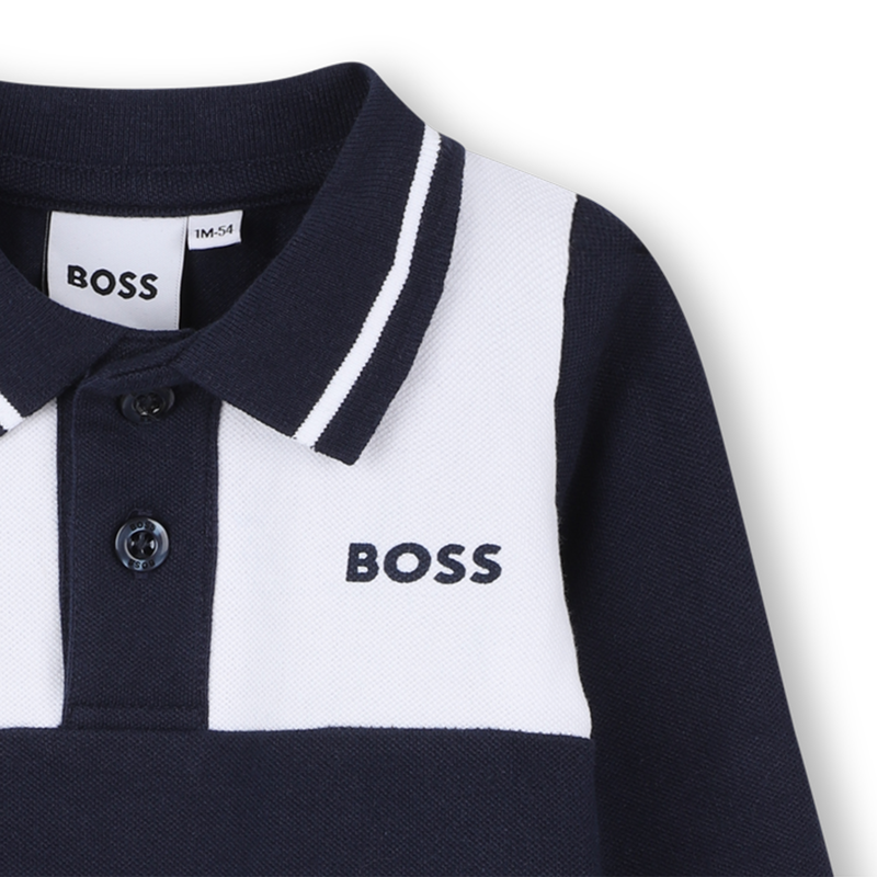 Macacão de gola polo BOSS 
                    BOY