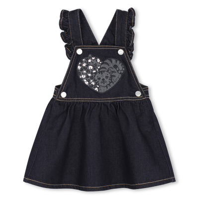 Vestido em denim KENZO KIDS GIRL