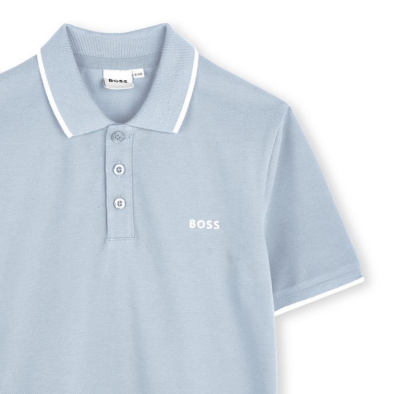 Camisa p&oacute;lo de manga curta BOSS 
                        BOY