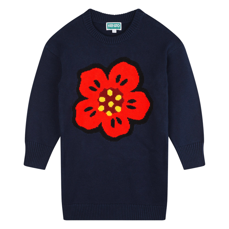 Jacquard Knitted Dress KENZO KIDS 
                    GIRL