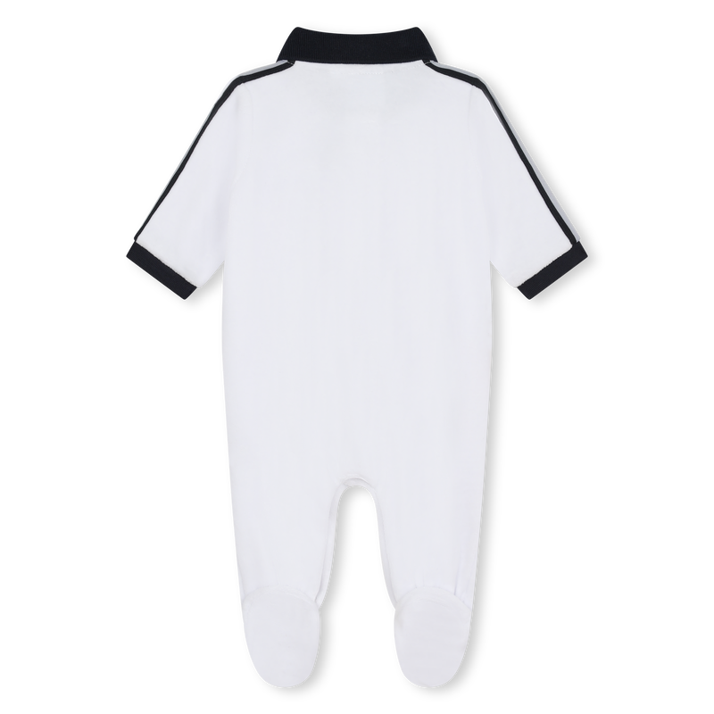 Pijama em veludo bicolor BOSS 
                    BOY