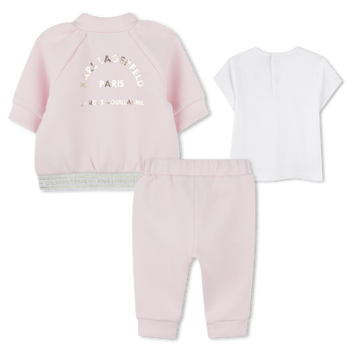 Conjunto de jogging de 3 pe&ccedil;as KARL LAGERFELD KIDS GIRL
