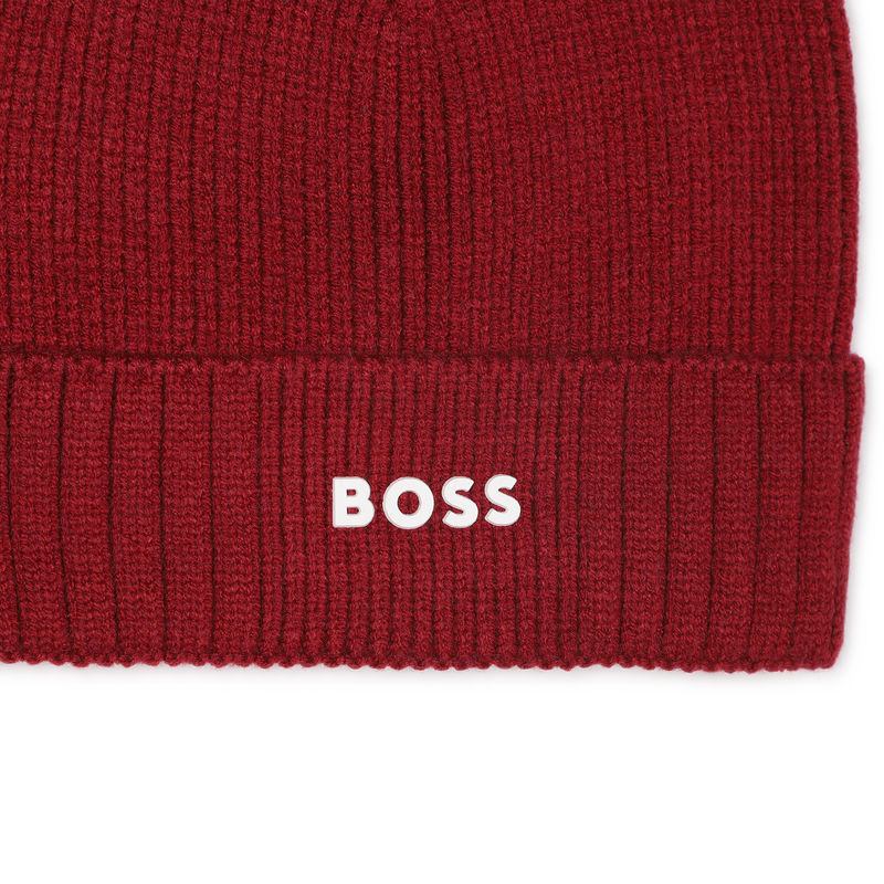 Chapéu de malha com logotipo BOSS 
                    BOY