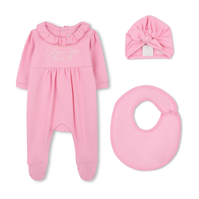 Conjunto de pijama, chapéu e babador GIVENCHY 
                    UNISEX