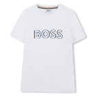 T-shirt manga curta em algod&atilde;o BOSS 
                    BOY