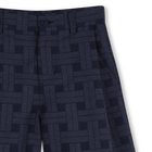 Cal&ccedil;&otilde;es bermudas com padr&atilde;o jacquard KENZO KIDS 
                    BOY