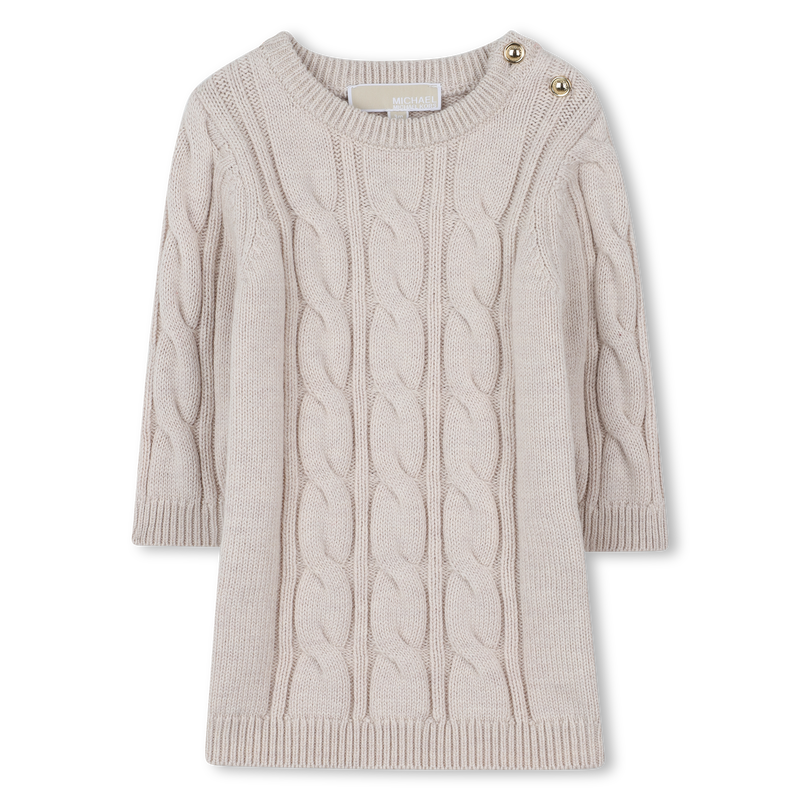Vestido de malha com cabos MICHAEL KORS 
                    GIRL