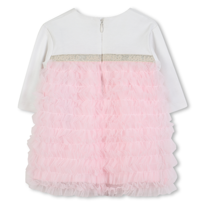 Vestido formal de algodão KARL LAGERFELD KIDS 
                    GIRL