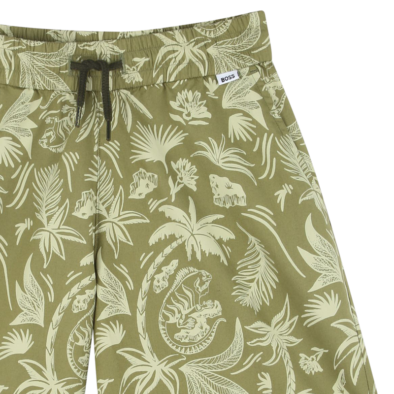 Bermudas estampadas de algod&atilde;o BOSS 
                        BOY