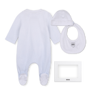 Conjunto de pijama, touca e babador BOSS 
                    MENINO