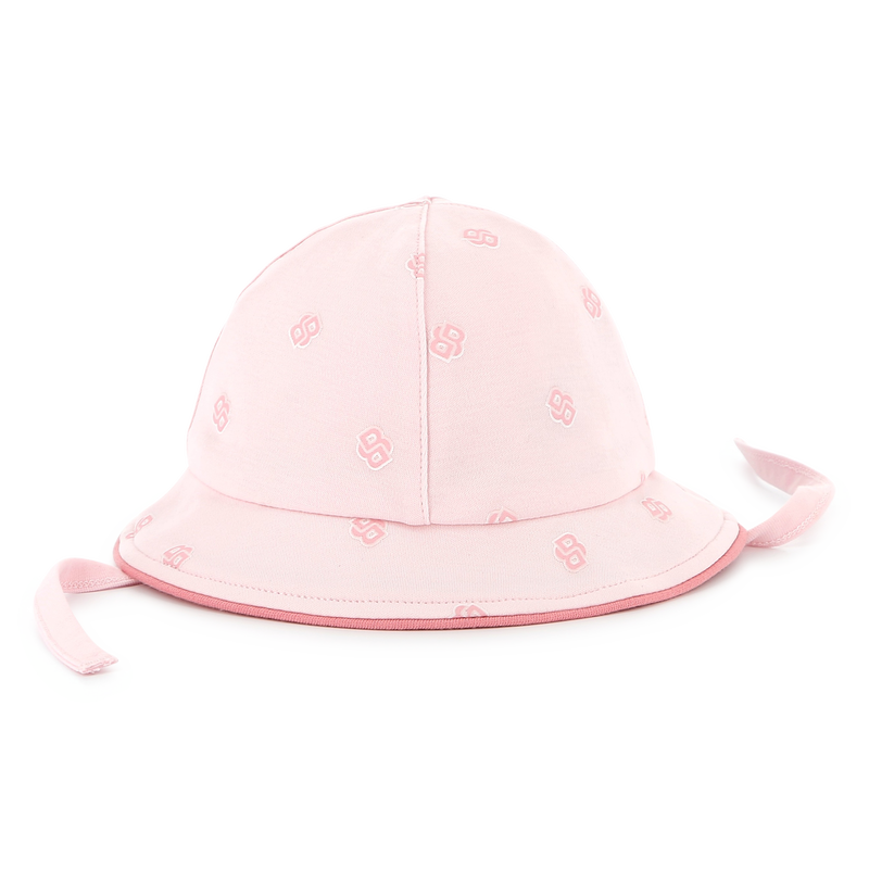 Chap&eacute;u de algod&atilde;o com cord&otilde;es BOSS 
                        GIRL