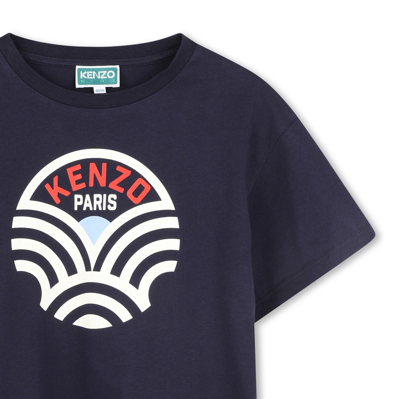 T-shirt manga curta em algod&atilde;o KENZO KIDS 
                        BOY