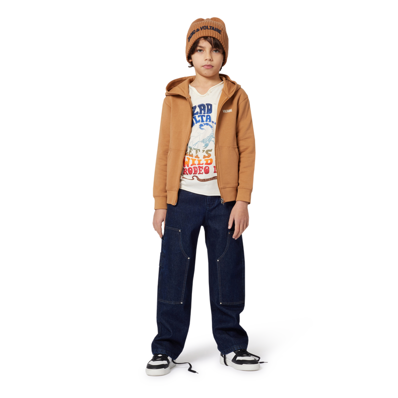 Cal&ccedil;as de ganga largas com pespontos ZADIG & VOLTAIRE 
                        BOY