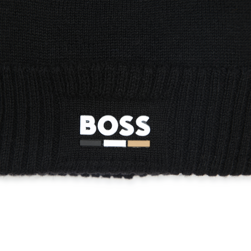 Gorro de malha com dobra BOSS 
                    BOY