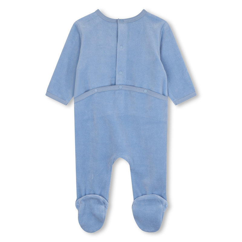 Pijama em veludo bordado KENZO KIDS 
                        BOY