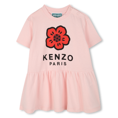 Vestido de manga curta KENZO KIDS GIRL