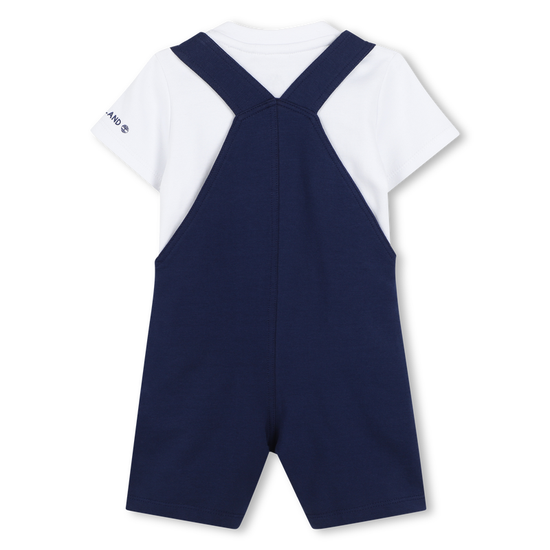 Conjunto t-shirt e jardineiras TIMBERLAND 
                        MENINO