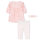 Vestido + leggings + conjunto de tiara KENZO KIDS 
                    GIRL