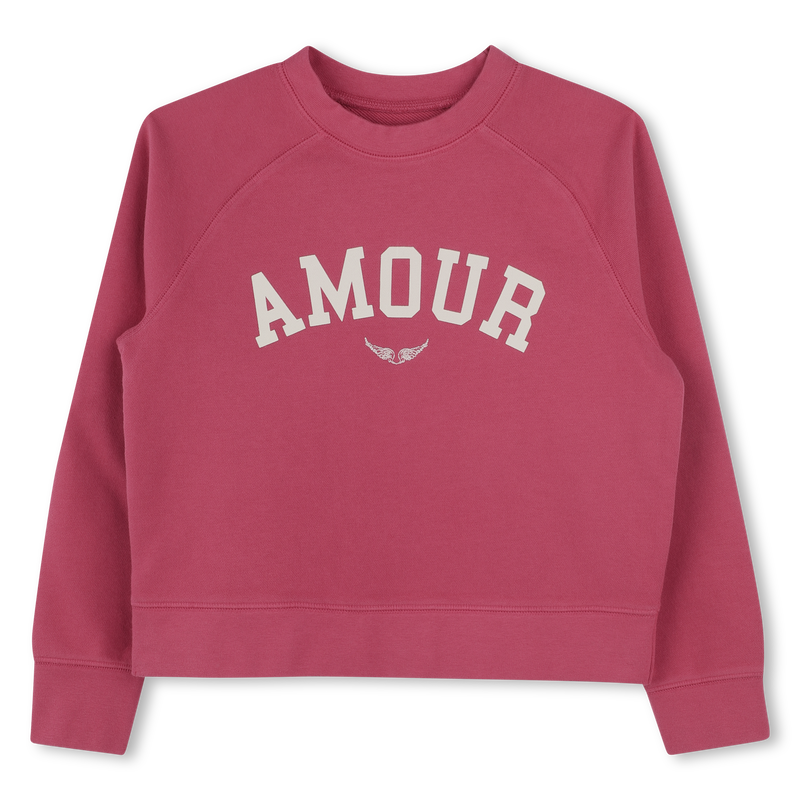 Sweatshirt em molet&atilde;o ZADIG & VOLTAIRE 
                        GIRL