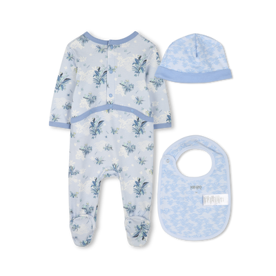 Pijama, babete e gorro algod&atilde;o KENZO KIDS BOY