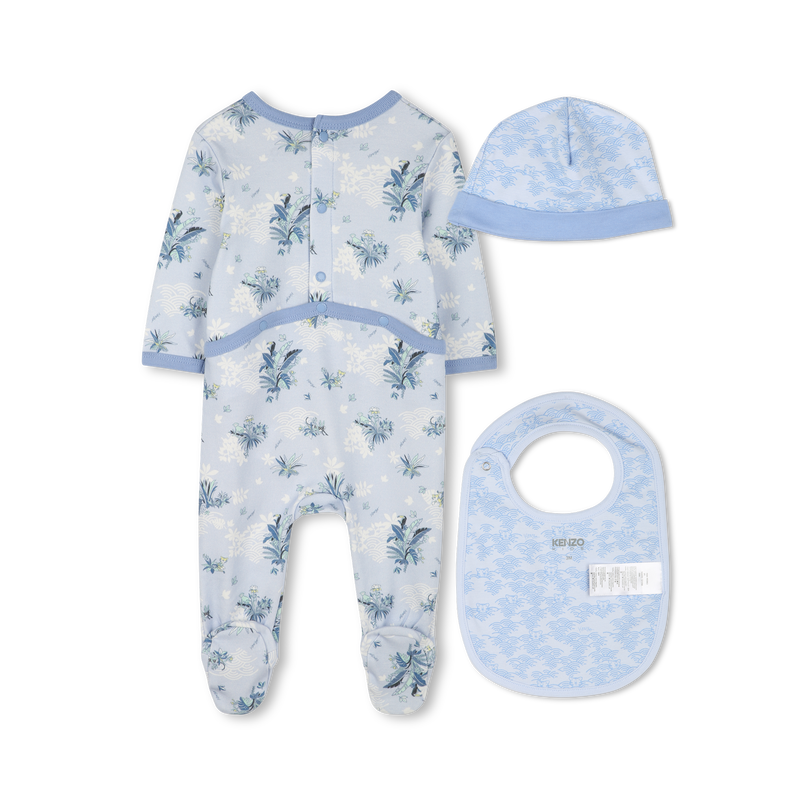 Pijama, babete e gorro algod&atilde;o KENZO KIDS 
                        BOY