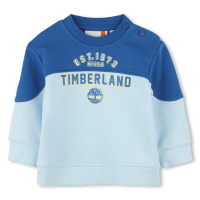 Sweatshirt em molet&atilde;o TIMBERLAND BOY