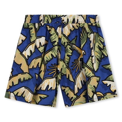 Printed Cotton Shorts KENZO KIDS GIRL