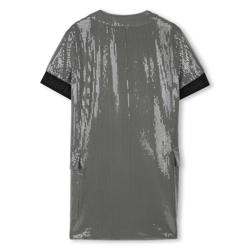 Vestido de manga curta KARL LAGERFELD KIDS 
                        GIRL